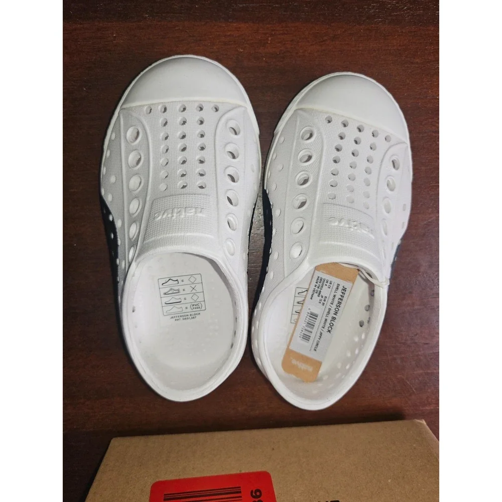 NATIVE JEFFERSON‎ CIRCLE UNISEX SLIP ON LIGHTWEIGHT EVA WATERPROOF SHOES SIZE C5